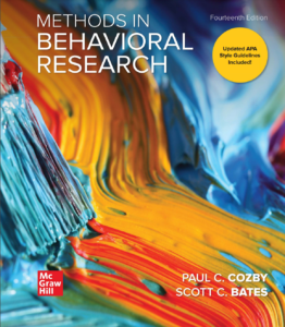 Methods in Behavioral Research 14th Edition - eBook cover