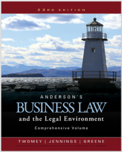 Anderson's Business Law and the Legal Environment, Comprehensive Volume 23rd Edi eBook cover