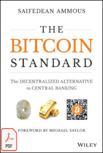 The Bitcoin standard: the decentralized alternative to central banking eBook cover