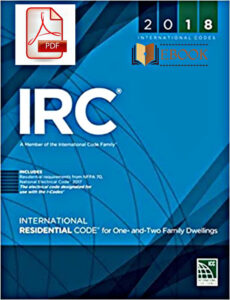 IRC 2018 International Residential Code for One and Two Family eBook cover