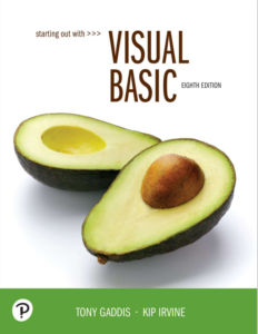 Starting Out With Visual Basic 8th Edition by Tony Gaddis eBook cover