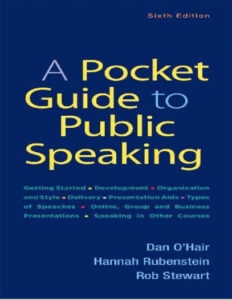 A Pocket Guide to Public Speaking Sixth Edition 6th Edition eBook cover