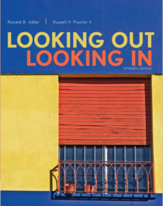 Looking Out, Looking In 15th Edition by Ronald B. Adler 9781305076518 eBook cover