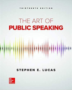 The Art of Public Speaking 13th Edition eBook cover