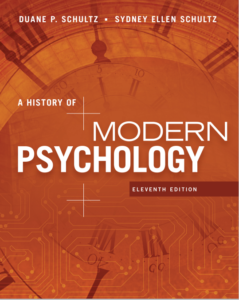 A History of Modern Psychology 11th Edition by Duane P. Schultz eBook cover