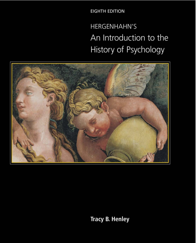 Hergenhahn's An Introduction to the History of Psychology 8th Edition by Tracy eBook cover