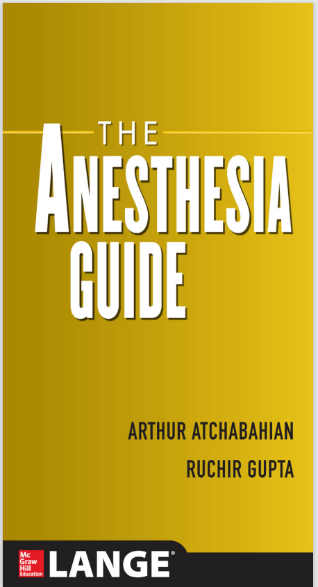 The Anesthesia Guide 1st Edition eBook cover