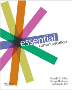 Essential Communication 1st Edition by Ronald Adler eBook cover