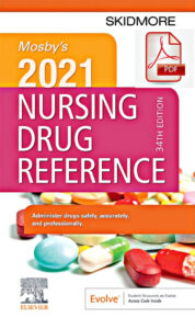 Mosby's 2021 Nursing Drug Reference (Skidmore Nursing Drug Reference) 34th Editi eBook cover