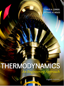 Thermodynamics: An Engineering Approach 8th Edition by Yunus Cengel eBook cover