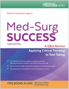 Med-Surg Success: NCLEX-Style Q&A Review (Davis's Q&A Success) Third Edition eBook cover