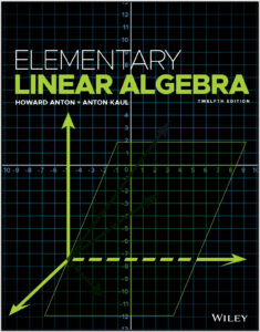 Elementary Linear Algebra 12th Edition by Howard Anton 9781119570271 eBook cover