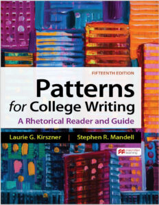 Patterns For College Writing 15th Edition by Laurie Kirszner 9781319243791 eBook cover