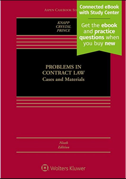 Problems in Contract Law: Cases and Materials 9th Edition By Charles L. Knapp eBook cover