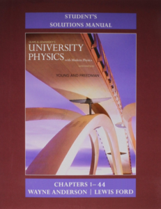 Student's Solution Manual for University Physics with Modern Physics (1 - 44) eBook cover