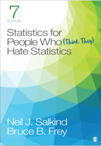 Statistics for People Who (Think They) Hate Statistics 7th Edition by Bruce Frey eBook cover