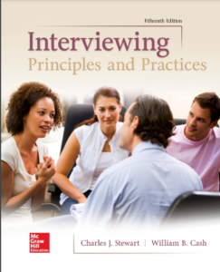 Interviewing: Principles and Practices 15th Edition eBook cover